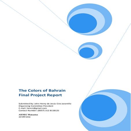 The colors of bahrain final project report | PDF