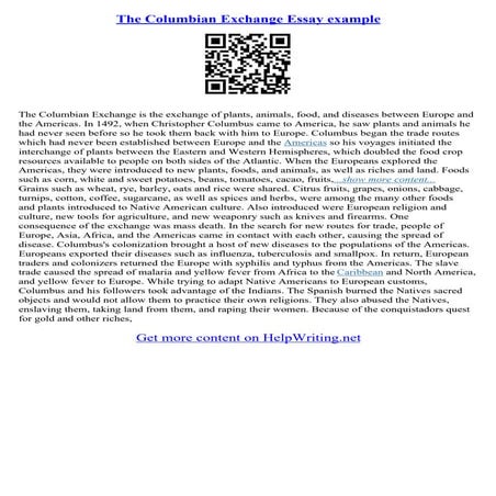 The columbian exchange | PPTX
