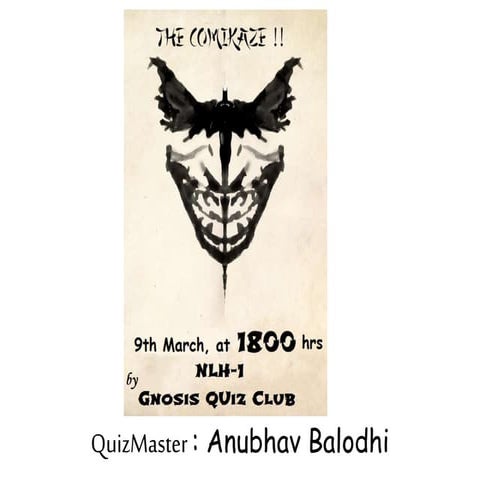 The Comikaze prelims(answers)