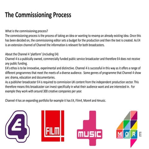 The Commissioning Process
