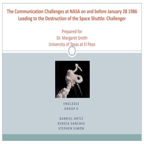 The communication challenges at nasa
