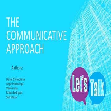 The communicative approach