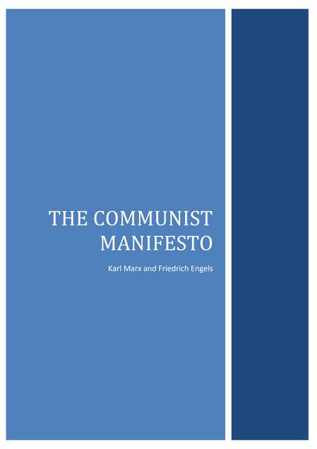 The Communist Manifesto
