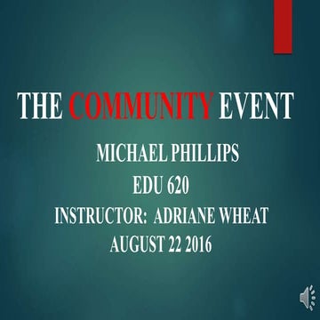 The community event ii
