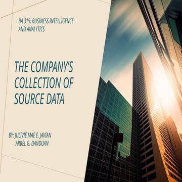 The Company's Collection of Source Data.pptx