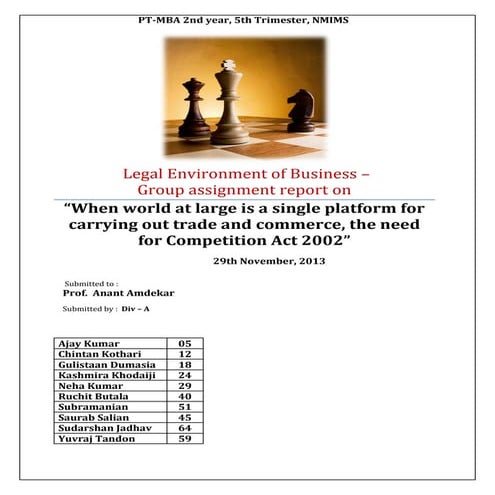 The Competition Act, India