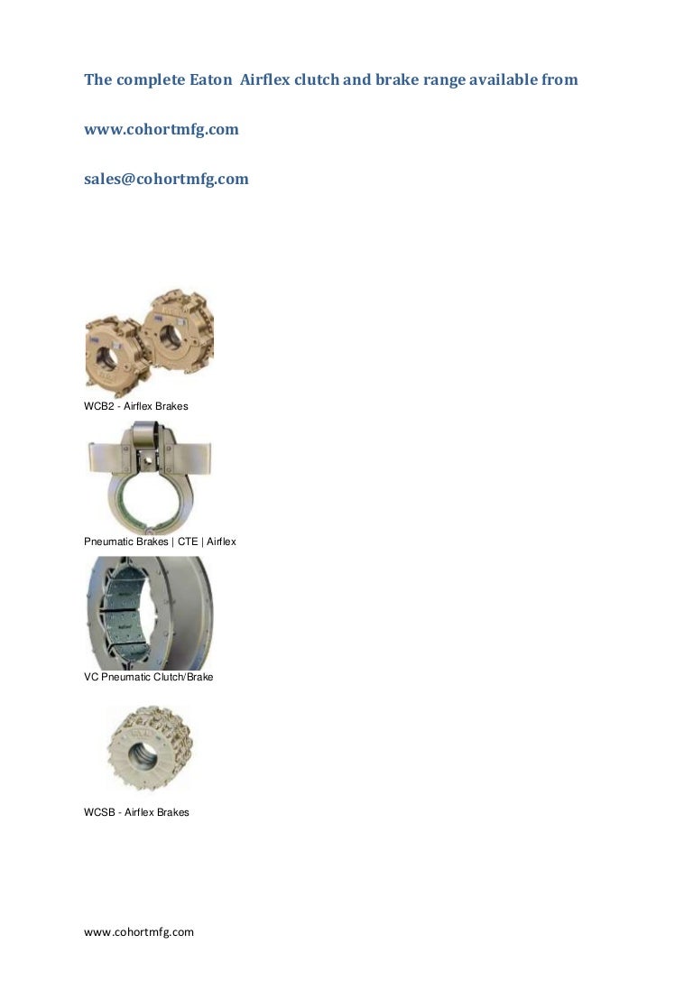 Eaton Airflex Clutches and Brakes.