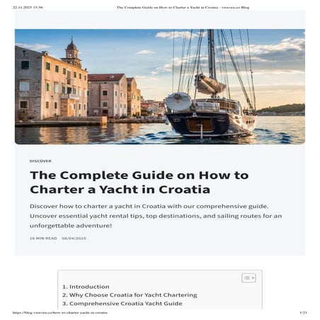 The Complete Guide on How to Charter a Yacht in Croatia - www.viravira.co