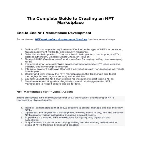 The Complete Guide to Creating an NFT Marketplace.pdf