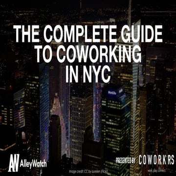 The 2014 Complete Guide to Coworking Spaces in New York City