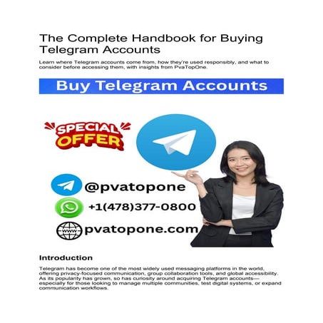 The Complete Guide to Responsible Telegram Account Usage and Management ...