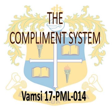 The compliment system | PPTX
