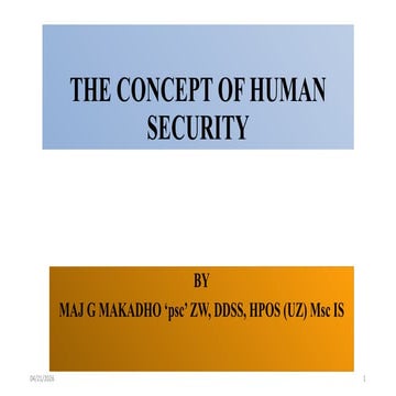 Human security | PPTX