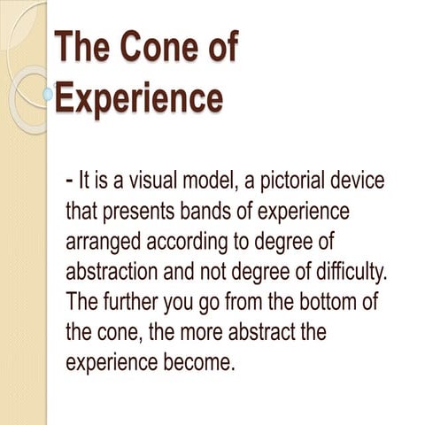Edgar Dale Cone of Experience