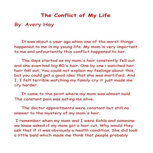 The conflict of_my_life