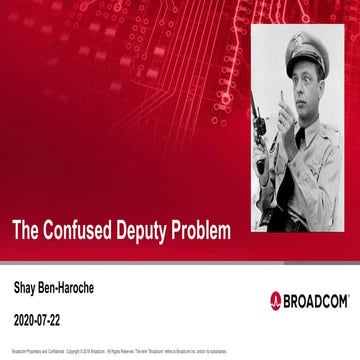 The Confused Deputy Problem