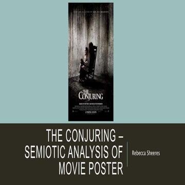 The conjuring – semiotic analysis of movie poster
