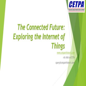 Presentation on the topic Internet of Things | PPTX
