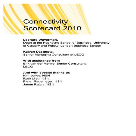The Connectivity Report2010