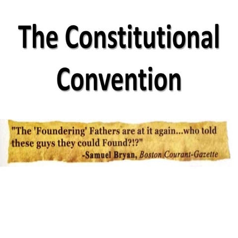 The constitutional convention