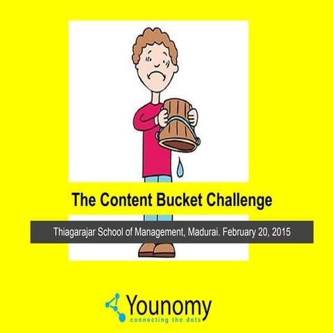 The Content Bucket Challenge