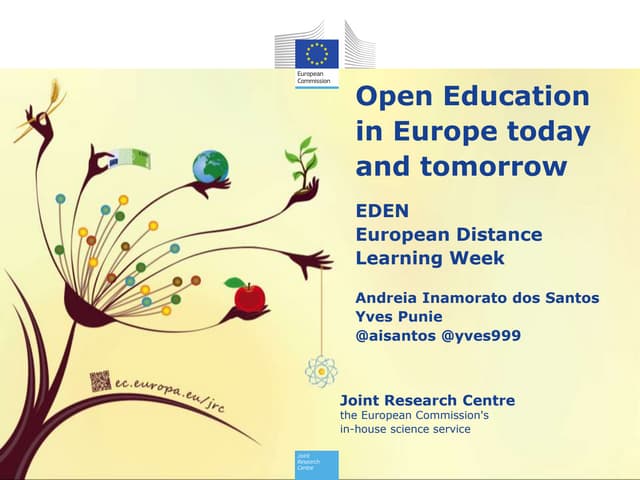 European Distance Learning Week: The context: Open Education in Europe today ...
