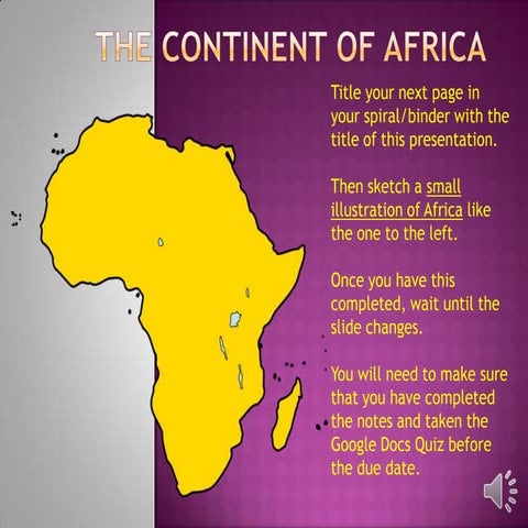 The Continent of Africa