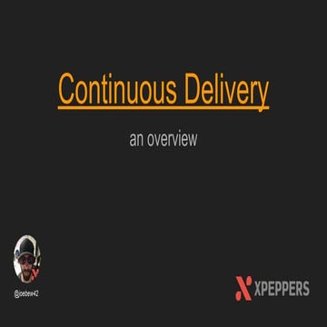 The Continuous Delivery process