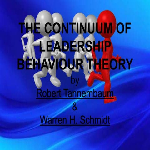 The Continuum of Leadership Behaviour Theory