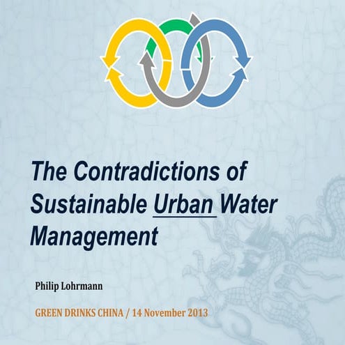 The Contradictions of Sustainable Urban Water Management | PDF