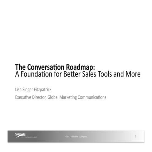The Conversation Roadmap A Foundation for Better Sales Tools and More