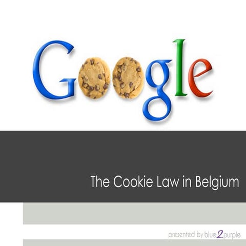 The Cookie Law in Belgium - April 2013