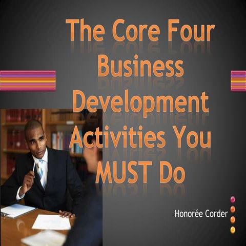 The Core Four Business Development Activities You MUST Do