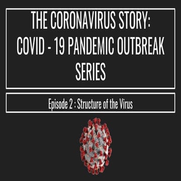 THE CORONAVIRUS STORY:  COVID - 19 PANDEMIC OUTBREAK SERIES I Episode 2 I Structure of the Virus