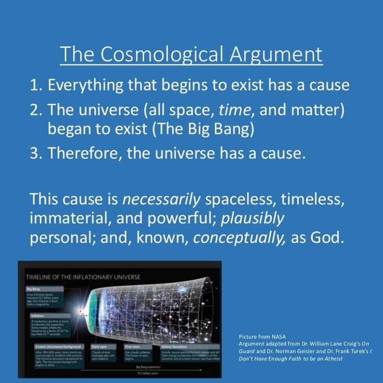 the kalam cosmological argument essay