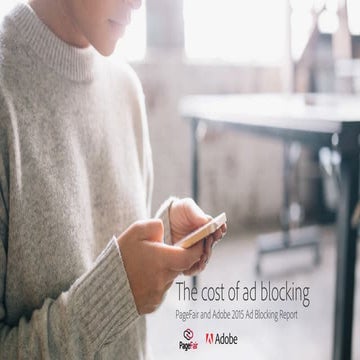 The cost of adblocking - Adobe - 2015