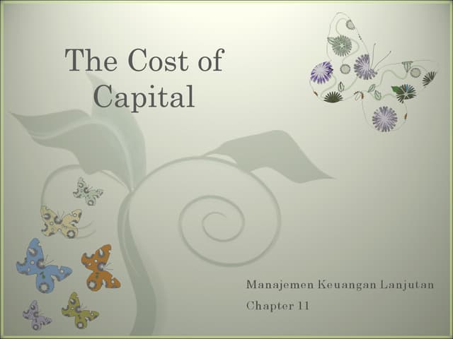 The Cost Of Capital PPT the-cost-of-capital-ppt