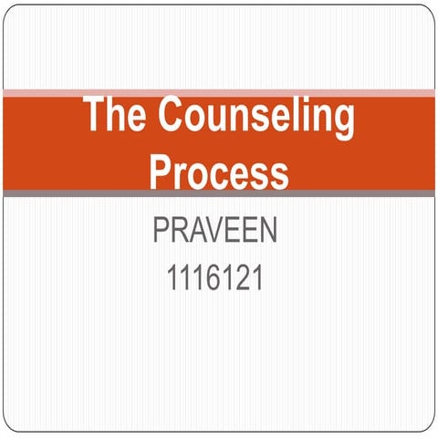 COUNSELING PROCESS
