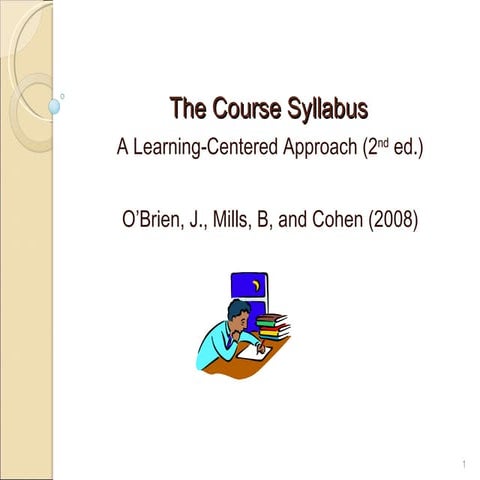 The course syllabus