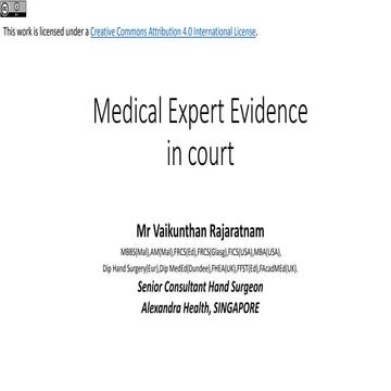 The cpr process and role of medical expert evidence in court v2