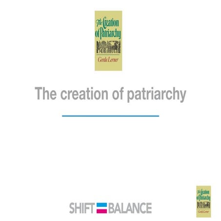 The creation of patriarchy