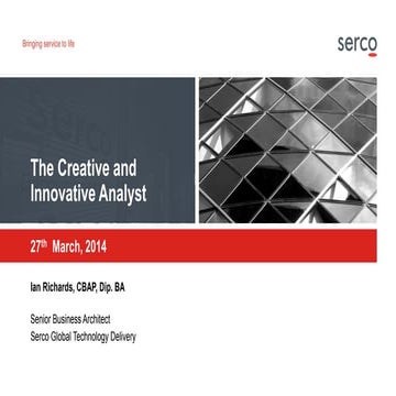 The creative and innovative analyst