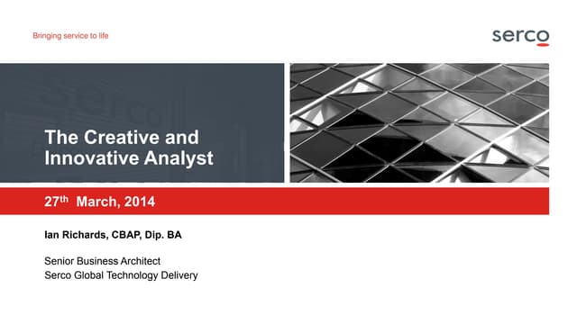The creative and innovative analyst