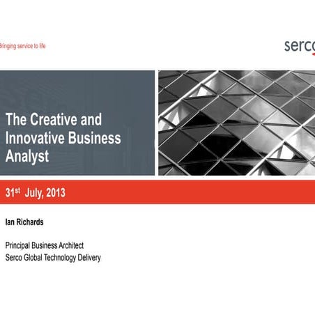 The Creative and Innovative Business Analyst