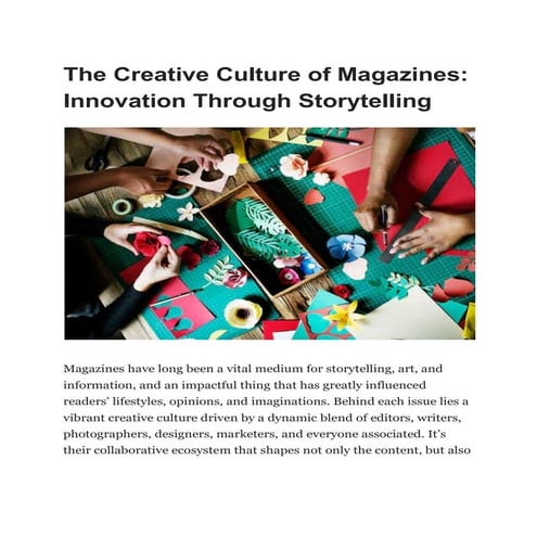 T-Magazine - The Pulse of Creative Culture