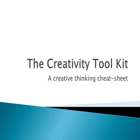 The creativity tool kit