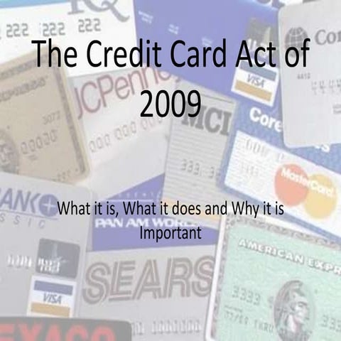 What is card act? | PPTX