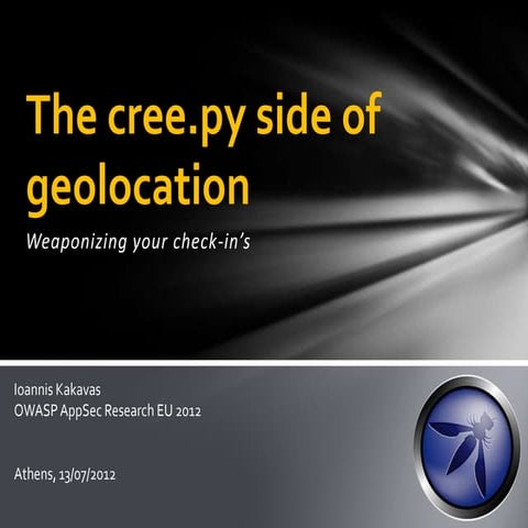 The cree.py side of geolocation | PPTX