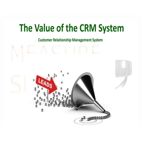 The Value of a CRM System in Sales