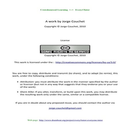 The Crowdsourced Learning manifest